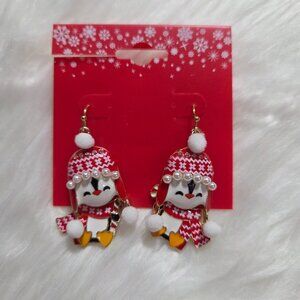 Winter Penguin Earrings